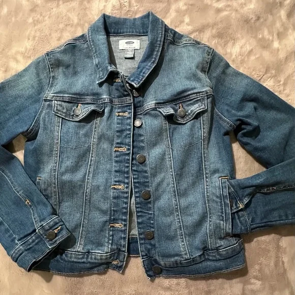 Old Navy Girls Jean Jacket Strech And Extendable Size: XL - Picture 1 of 4